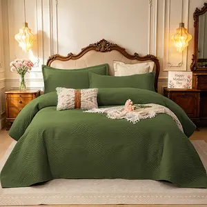 [Mothersday Gift] XAKING 3-Piece Soft Bedding Sets Modern Lightweight Bedspread Coverlet with Pillow Shams Multi-Size Twin Queen King Year-Round Machine-Washable Microfiber Bedding