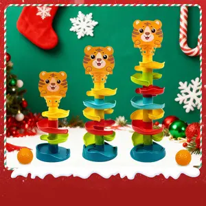 Baby Ball Tower Ramp, Customizable Track Layers, Sliding Toy, Rotating Ball Roller, Early Education Game, Suitable for 10 Months+