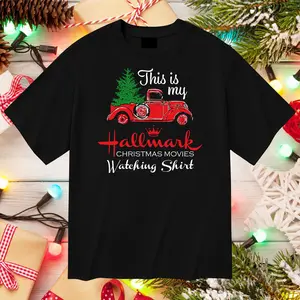 This is My Hallmark Christmas Movie Watching T-Shirt, Vintage This is My Hallmark Christmas Tshirt,Hallmark Tee Classic Cotton,Graphic Hallmarks Shirt