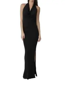 Jennifer Croll 'Bianca' Long, Matte Jersey Dress. The 'Bianca' Long is a sleeveless, drape-neck, backless piece with a side slit. Perfect for a night on the town or day out with friends!