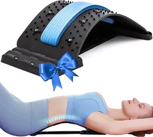 Neck Lumbar Board 4 Levels Adjustable Support for Neck Stress Relief Massager Compact Portable for Home Travel Office Use