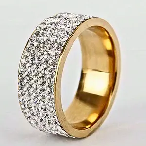 1 piece titanium steel nugget ring for women, luxurious and elegant stone jewelry, for daily use, as a gift for loved ones
