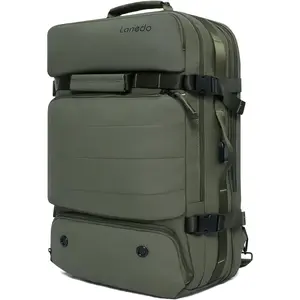 Flight-Approved Carry-On Travel Backpack – Expandable Large Capacity Bag with Laptop Compartment, Wet Isolation Pocket, USB Port for Business Trips