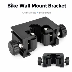 Bike Wall Mount Bracket, Adjustable Bicycle Storage Rack, Space Saving Wall Holder for Garage, Home, Apartment, Studio