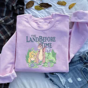 The Land Before Time Shirt, Pastel Dinosaur Friends T-Shirt, Land Before Time Party Sweatshirt, Dino-Mite Journey Tee, Dinosaur Party Gift, Fun Graphics, Simple Style