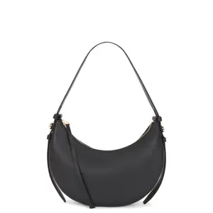 Tory Burch Romy Half Moon Bag in Black