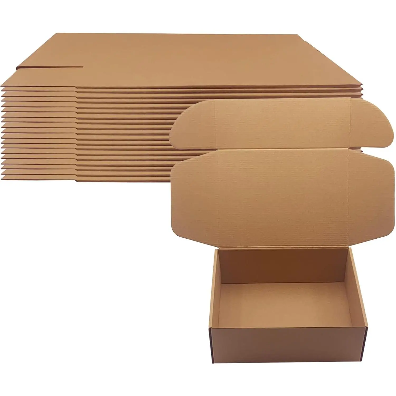 11x8x 4inch Shipping Boxes 20-Pack, Brown Corrugated Cardboard Boxes for Small Business Shipping, Recyclable Moving Storage Mailing Boxes for Loose Books Documents Gifts