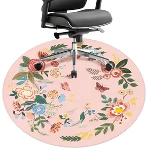 Office Chair Mat for Hardwood Floor "X " Round Gaming Rolling Chairs Rugs for Office  Desk Chair Non-Slip  Protector Mats for Hard Floor & Tile Floor,Carpet Decor( )