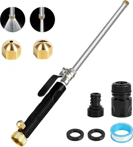 Jet Nozzle Power Washer for Garden Hose, Includes 2 High-Pressure Nozzles and Quick Connectors, Hydro Jet High Pressure Washer Tools, Garden Cleaning at Home
