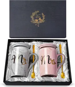 Biching Copule Gift Ideas, Anniversary Gifts for Parents, Love Gifts,Wedding Gift for Couples,Engagement Gifts for Couples,Couple Gift for Anniversary Ceramic Coffee Mugs Gift Set