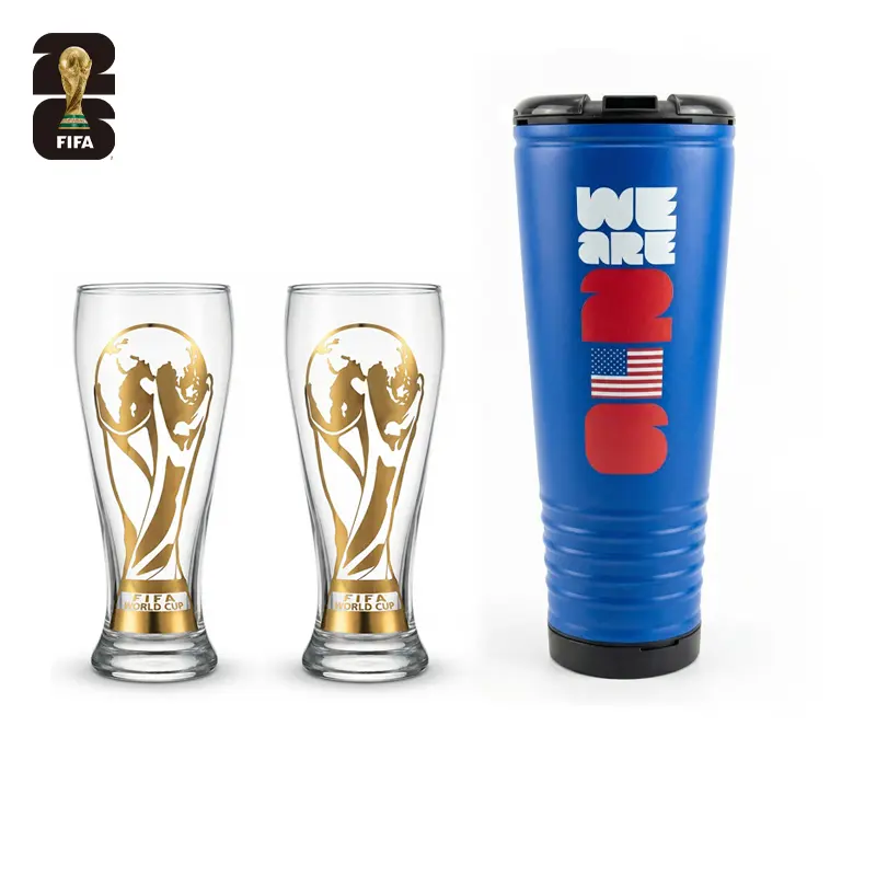 Rowdy Cup+Trophy Glass Beer set2