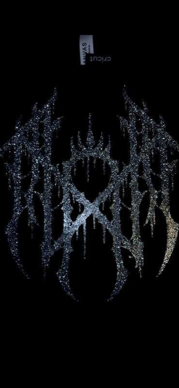 Unisex silver sparkle Sleep Token inspired Tshirt for men or women available in sizes from S-3XL