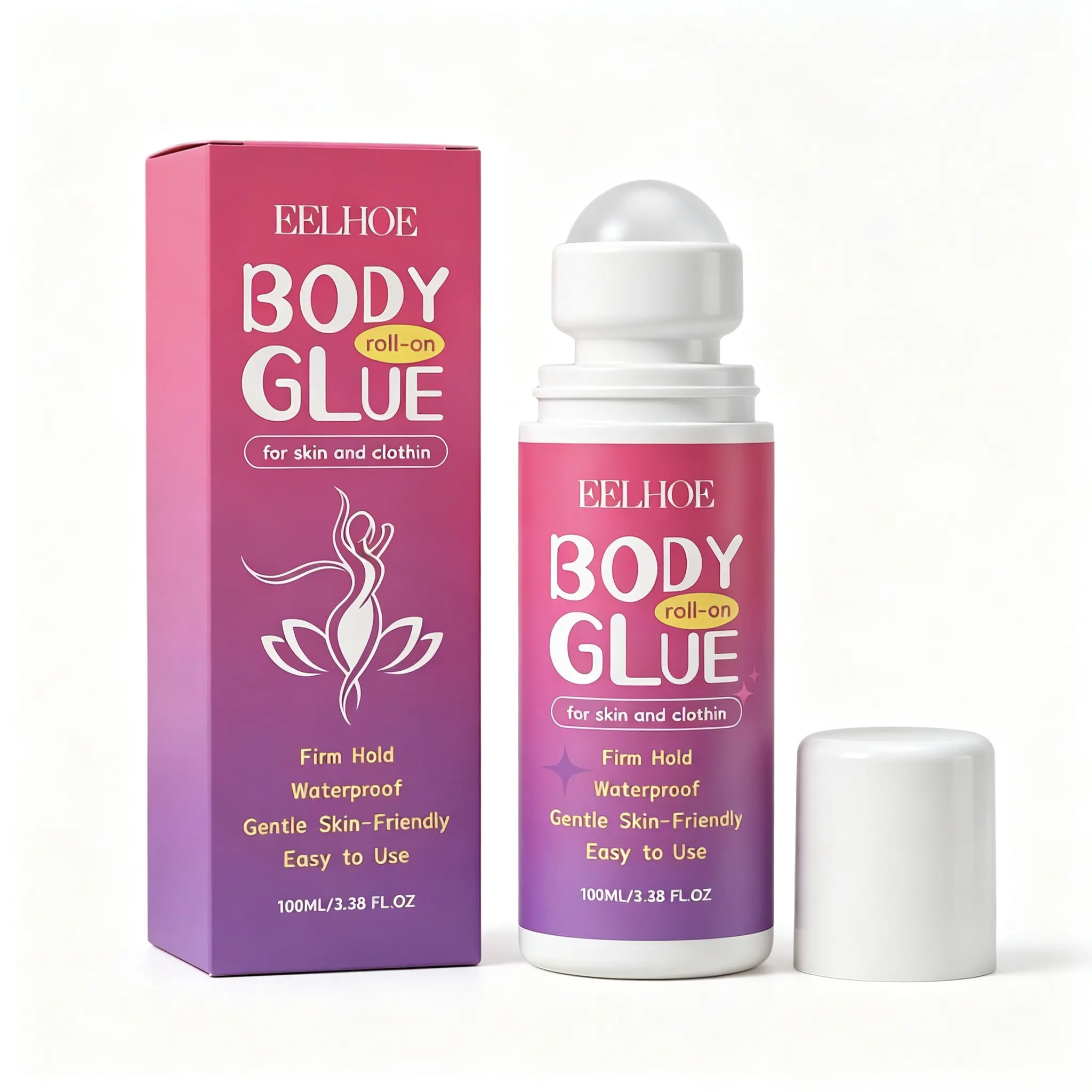 Body Roller Ball Glue - Gentle, Moisturizing, Skin-Friendly, Comfortable, Refreshing, Non-Sticky Body Oil for Smooth Application