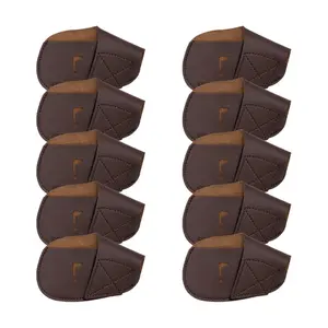 I Golf Iron Headcovers 10pcs Pu Fit Both Right-handed Clubs Club Protector For Titleist Callaway Ping Taylormade More Brands Iron.