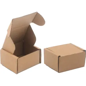3.1"x 1.5"x 2.5" Extra Small Shipping Boxes, Brown  Corrugated Cardboard Mailer Boxes, Recycable and Crush Resistant (8 Pack)