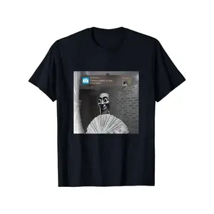 Printed T-Shirt Cotton Plus Size Men's Clothing, Funny "Tung Tung Tung Sahur Motion At Your Front Door" Meme Graphic T-Shirt