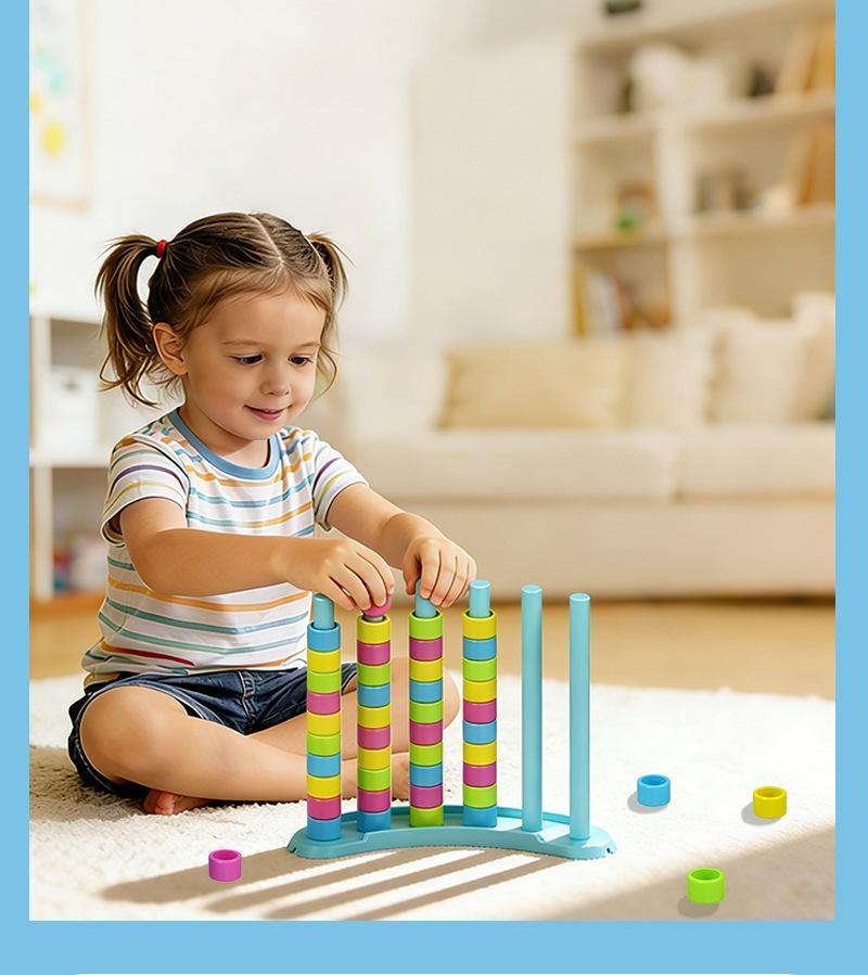 Color Stacker Challenge Puzzle  Matching Game toy  | Fun Interactive Educational Family Party Game for Kids & Adults | Premium Birthday Gift