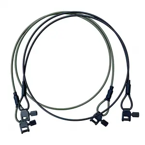 Packable & Snag-Free Shotgun Sling,Ultralight 2 Point Rifle Sling – PVC Coated Steel Gun Sling w/NeverLoose Crimps – Waterproof, Tri-lock Swivel, Minimalist Chest or Shoulder Carry for Hunting & Outdoors rifle rope strap steel core flipline universal ada