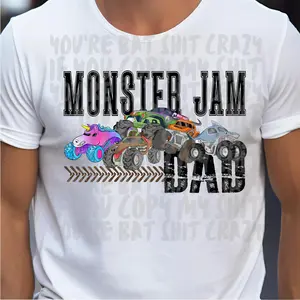 Monster Truck Dad Shirt, Father's Day Truck Dad Graphic Tee, Monster Jam Style Shirt, Gift For Dad