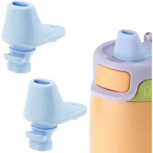 2pcs Spout Replacement for Ello Pop & Fill, 22oz/32oz Silicone Water Bottle Bite Valve BPA Free Water Bottle Lid Mouthpiece Replacement Cap Mouth Piece Part Compatible with Ello Accessories Drinkware Tumbler