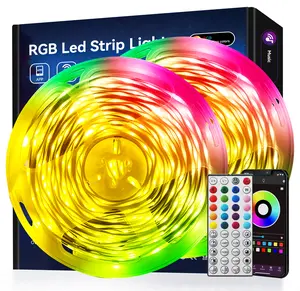 Led Strip Lights Smart App Control Music Sync Color Changing RGB Led Light Strip with Remote,for Bedroom Room Home Decor