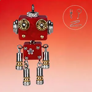 Mewodo Thinko BLaze 3-in-1 Handmade Bag Charm Keychain Pendant Necklace