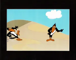 Heckle and Jeckle Production Animation Cel Setup Filmation 1979-80 h36