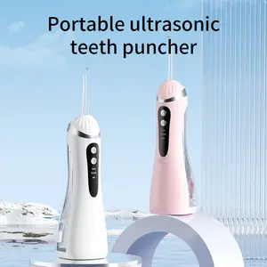 DILIEN Portable Cordless Water Flosser - 3 Modes Professional Oral Irrigator for Braces & Teeth Cleaning, Waterproof Rechargeable Dental Flosser with 4 Replacement Jet Tips
