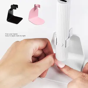 2pcs Different styles Nail Lamp Holder & Stand (Excluding lamps), Portable Light Bracket for Nail, Hand Held Manicure Tool Stand, Salon Nail Technician Accessories, Nail Care, Lightweight