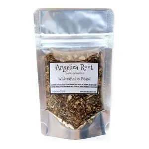 Reiki Charged Angelica Root Angelica Archangelica Wildcrafted in Poland Loose Leaf Dried 0.8 oz bag Small Sample Home Decor DIY