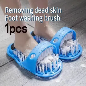 Lazy Foot Cleaning Brush, Foot Scrubber, Shower Foot Suction Cleaner, Exfoliating Massage Cleanser, Foot Care Tool for Bathroom, Shower Power Scrubber