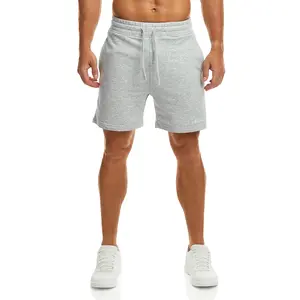 Ouber Men's Cotton Sweat Shorts Athletic Gym Workout Shorts Sporty Casual Shorts