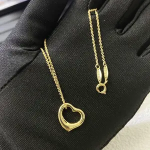 Exquisite Hollowed Out Heart-Shaped Pendant Necklace-Stylish Pairing Valentine's Gift TikTokShopCreatorPicks