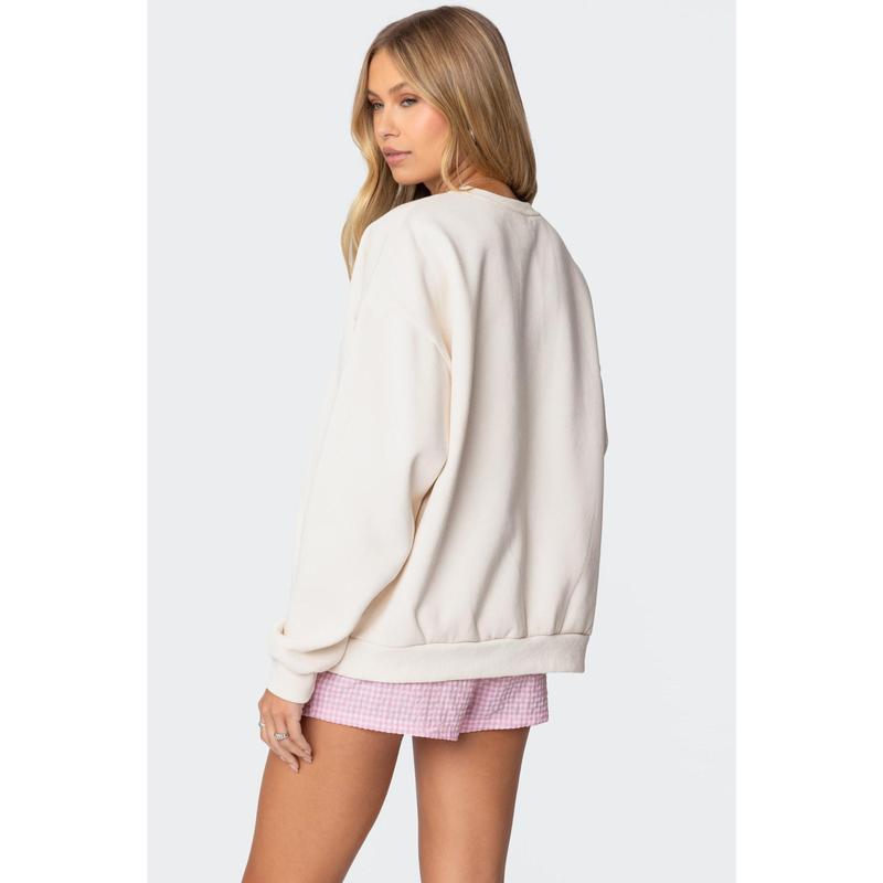 Bow Brat Printed Sweatshirt