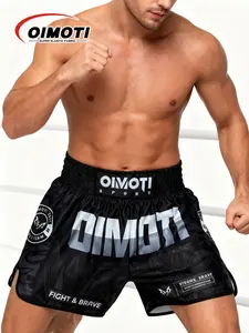 Hot New Boxing Pants, Loose-Fit Breathable Quick-Dry Fitness Shorts, High-Waisted Men's Running Gloves, Plus Size Sportswear for All Seasons