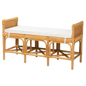 bali & pari Nairi Boho Benches & Banquette, Natural Brown