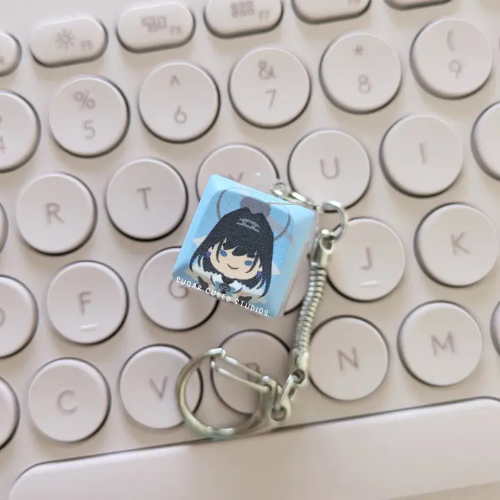 Ouro Kronii - Fidget Keycap Keychain