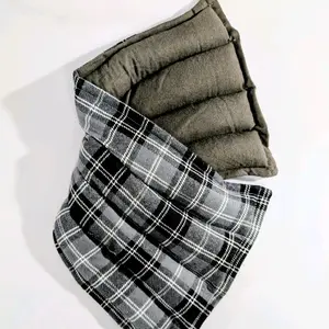 Therapeutic heating-cooling rice bag, heat pad, cold pack, doula, rice bag, heat therapy, massage therapy, spa, plaid