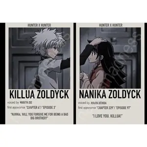Matching Siblings Anime Polaroid Inspired Keychain