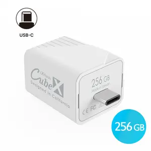 iXflash Cube 256GB USB C Photo Storage Data Cube | Auto Backup Photo & Video for iPhone & iPad