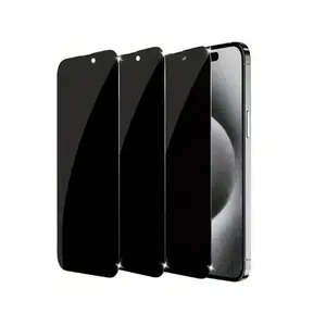 3Pcs Privacy Screen Protector Compatible With IPhone 13 Pro Max 12 11 14 15 16 17, 9H Anti Spy Private Tempered Glass Film, Anti-Scratch, Case Friendly Anti-Spy, Phone Screen Protector, Phone Accessories