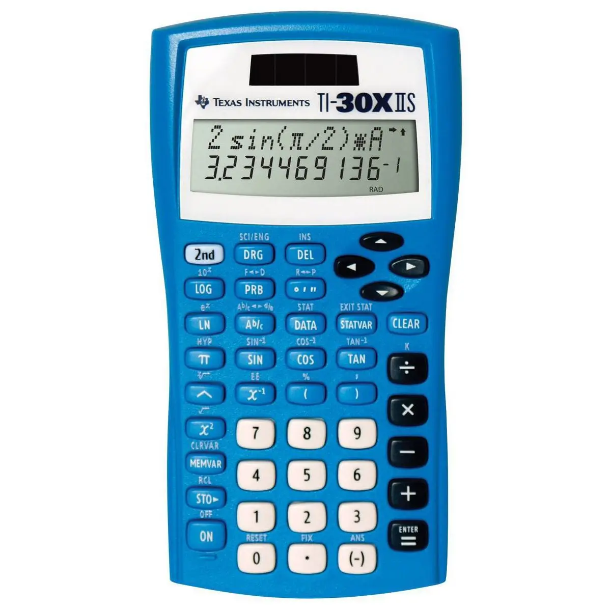 Texas Instruments TI-30XIIS Scientific Calculator, Lightning Blue