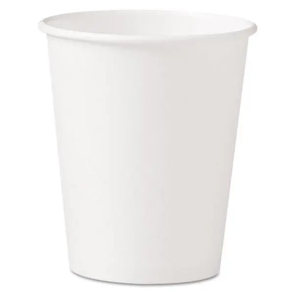 Solo Cup 370W Polycoated Hot Paper Cups, 10 oz. White