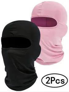 pPcs-Multi-Color Dustproof Face Mask Cycling Helmet, Sun Protection Arm Sleeves, Breathable Full-Face Motorcycle Hood Unisex Spring & Fall, Breathable Face Cover