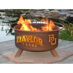 212 MAIN Baylor Open Flame Outdoor Steel Fire Pit - Fully Built, Rust Look Patina Garden & Home Improvement Patio Fire Feature, Patina Finish