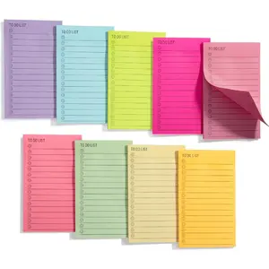to Do List Sticky Notes, 3"x5", 300 Sheets, Assorted Colors, to Do List Notepad, Lined Sticky Notes, Back to School Supplies