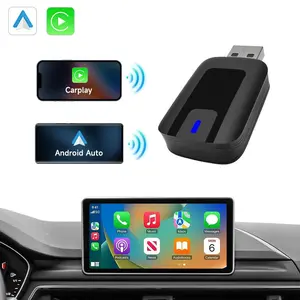 2 in 1 Wireless Car Adapter, Car Wireless Adapter, Convert Factory Wired to Wireless Car Adapter, Stable Fast Connection Auto Connect & Online Update