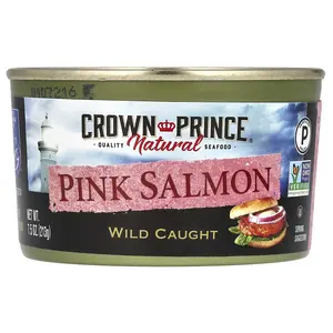 Crown Prince Natural Pink Salmon, 7.5 oz (213 g)
