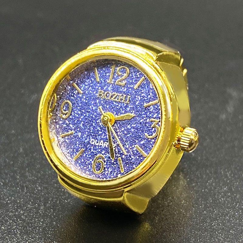 A finger ring watch is a fashionable accessory that can show the time light luxury high-end mini waterproof and creative as a gift adorable birthday fun