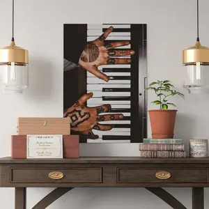 Mac Miller Piano Performance Poster,Aesthetic Inspirational Room Decor for Home Living Room Office-Unframed Creative Modern Decoration Decoration Items